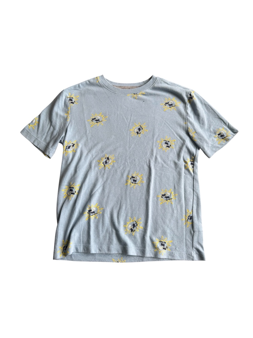Old Navy Boys Softest Tee Gray Allover Sun Sunglasses Shirt Size M 8